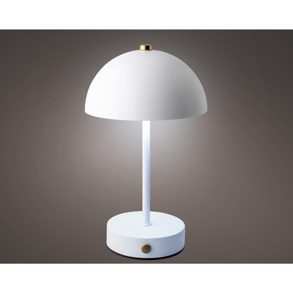 LUMINEO Tischleuchte Akku weiß