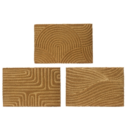 KAEMINGK Fußmatte 60 x 1,5 x 40 cm (B x H x T) braun