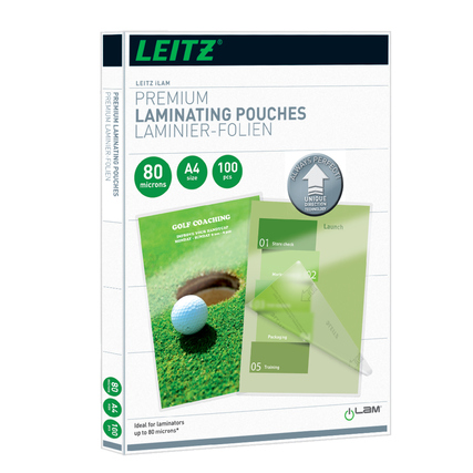 Leitz Laminierfolie iLAM DIN A4 80µm glänzend 100 St./Pack.
