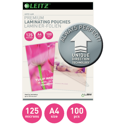 Leitz Laminierfolie iLAM DIN A3 125µm glänzend 100 St./Pack.