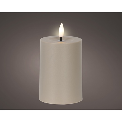 LUMINEO Solarleuchte 7 x 10 cm (Ø x H) Plastik braun