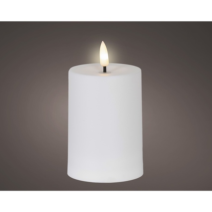 LUMINEO Solarleuchte 7 x 10 cm (Ø x H) Plastik weiß