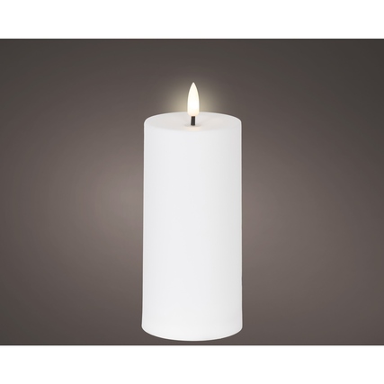 LUMINEO Solarleuchte 7 x 15 cm (Ø x H) Plastik weiß