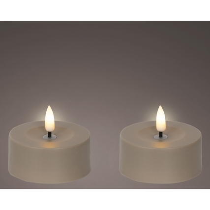 LUMINEO Solarleuchte 7 x 3,2 cm (Ø x H) Plastik braun