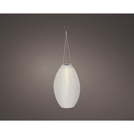 LUMINEO Solarleuchte 22 x 33 cm (Ø x H) Nylon weiß