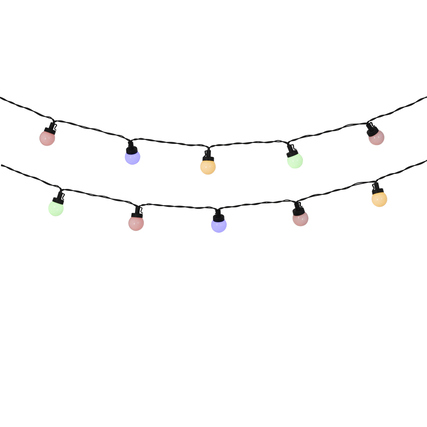 LUMINEO Lichterkette Birne Innenbereich, Außenbereich 2,8 cm x 4,35 m (Ø x L) LED 30 LEDs Netzbetrieb