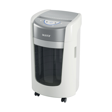 Leitz Aktenvernichter IQ OptiMax Home Office 225 P-5 Papier, Heftklammern, Büroklammern Partikelschnitt 7 Bl. weiß