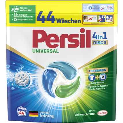 Persil Waschmittel Universal 4in1 Universal +20 bis +95°C parfümiert pH-Wert: 7,9-8,3 44 St./Pack.