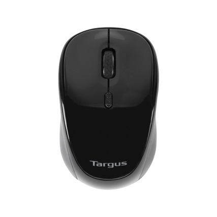 Targus Optische PC Maus Blue Trace Links- und Rechtshänder nicht ergonomisch USB-A 10m Batterie inkl. Mini-USB-Empfänger schwarz