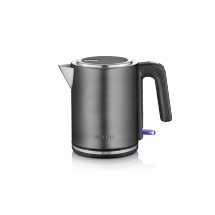 SEVERIN Wasserkocher WK 9342 1l Edelstahl dark inox/schwarz/edelstahl