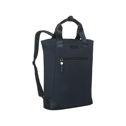 Targus Notebookrucksack Ávila 2-in-1 Convertible EcoSmart® Reißverschluss gepolstertes Notebookfach mit Magnetverschluss, Hauptfach, Einsteckfächer innen, Reißverschlussfach innen, Reißverschlussfach außen, Trolleygurt PET, 100 % recycelt mitternacht