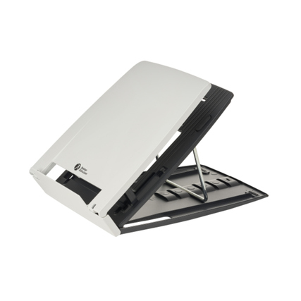 BakkerElkhuizen Notebookständer Ergo-Q 330 Circular höhenverstellbar ABS Kunststoff, 96 % recycelt hellgrau/schwarz