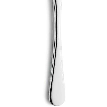 Vollheftmesser mit schnöder, glänzender Oberfläche, gezeigt aus der Seitenansicht.