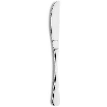 Amefa Messer REBECCA Vollheft Mehrweg 21,4cm Klingenstahl 13/0, Edelstahl 18/10, poliert silber 12 St./Pack.