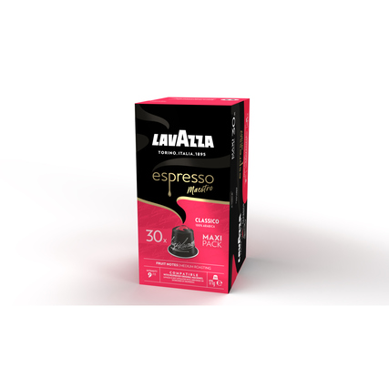 Lavazza Espressokapsel Maestro Nespresso® Maschine Classico, 100 % Arabica Intensität: 9 30 x 5,7 g/Pack.