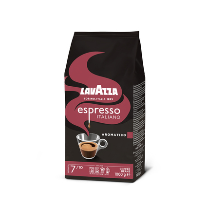 Lavazza Espresso Italiano Aromatico, fruchtig, schokoladig ganze Bohne 1.000 g/Pack.
