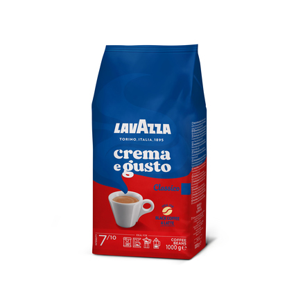 Lavazza Kaffee Crema e Gusto Classico, holzig ganze Bohne 1.000 g /Pack.