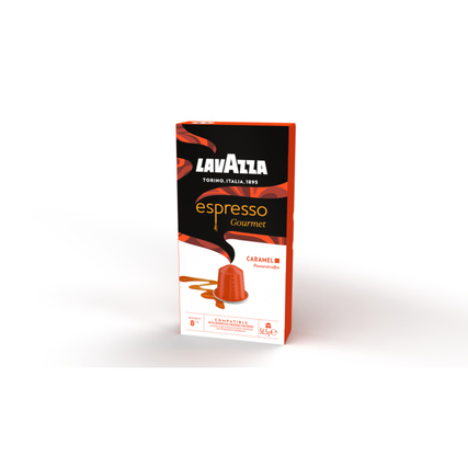 Lavazza Espressokapsel Gourmet Nespresso® Maschine Caramel Intensität: 8 10 x 5,65 g/Pack.