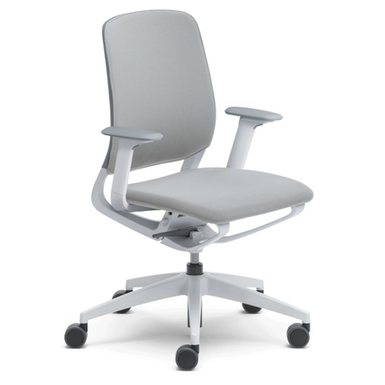 Sedus Bürodrehstuhl se:motion 42-53cm Kinetic-Swing-Mechanik Rolle weich gebremst (für Hartboden) Kunststoff hellgrau