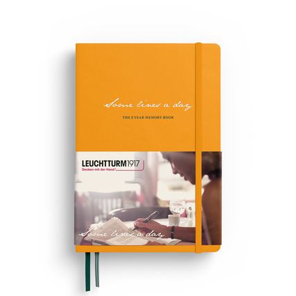 LEUCHTTURM 1917 Tagebuch 5 Jahre Some lines a day Medium Hardcover rising sun Produktbild pa_produktabbildung_1 XL