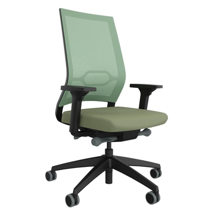 Sedus Bürodrehstuhl Quarterback 2 39-52cm Synchronmechanik Rolle weich gebremst (für Hartboden) Kunststoff grün