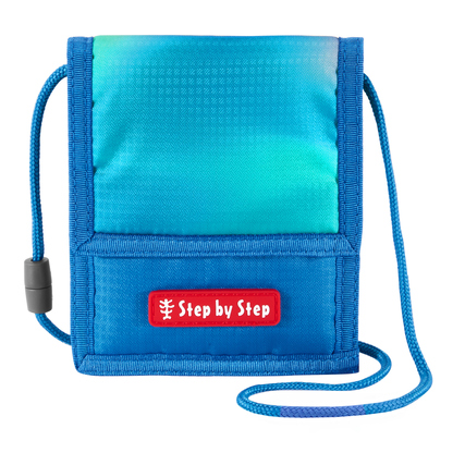 Step by Step Brustbeutel 13,5 x 11 x 15 cm (B x H x T) PET, 100 % recycelt blau Ninja Zazu