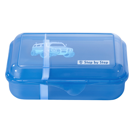 Step by Step Brotzeitdose 17,7 x 6 x 12,9 cm (B x H x T) 0,9l Kunststoff blau Police Truck Charly