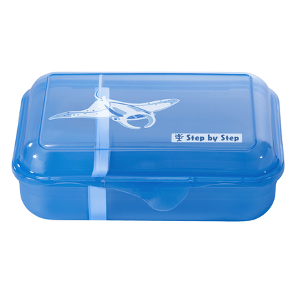 Step by Step Brotzeitdose 17,7 x 6 x 12,9 cm (B x H x T) 0,9l Kunststoff blau Manta Rio