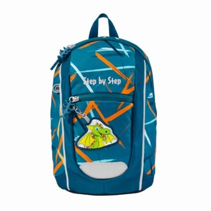 Step by Step Kindergartenrucksack MINI 20 x 30 x 11 cm (B x H x T) 6l Polyester blau Dragon Milo