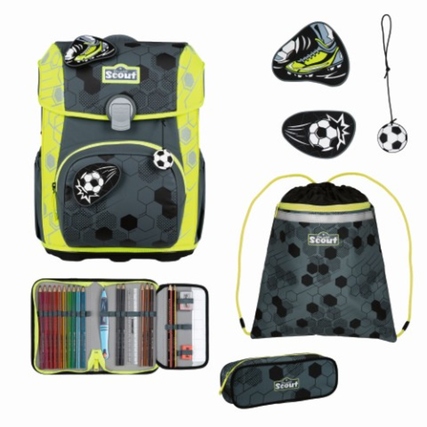 SCOUT Schulranzen Neo Exklusiv Superflash Extreme 30 x 38 x 27 cm (B x H x T) 21,5l Gewicht: 1.200g Polyester mehrfarbig SoccerStar