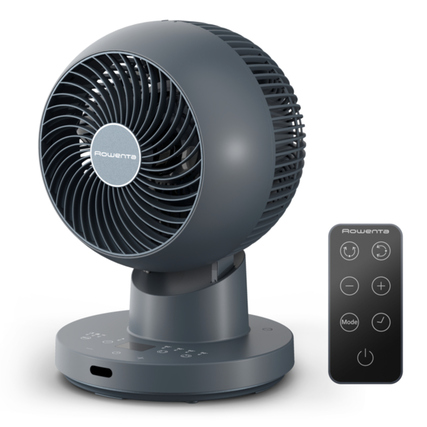 Rowenta Tischventilator Turbo Swift Compact 12 Leistungsstufen Netzbetrieb blau