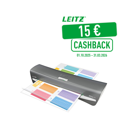 Leitz Laminiergerät iLAM Office Pro Heißlaminierung 22,1 x 11 x 49,8 cm (B x H x T) DIN A3 weiß/silber