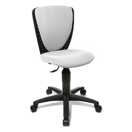TOPSTAR Kinderdrehstuhl High S`cool® 3 Rolle hart gebremst (für Teppichboden) Polyamid weiß