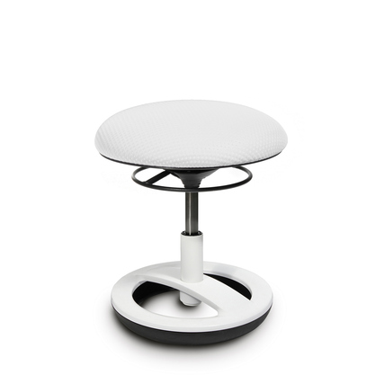 TOPSTAR Kindersitzhocker Sitness Bobby rund 100 % Polyester weiß