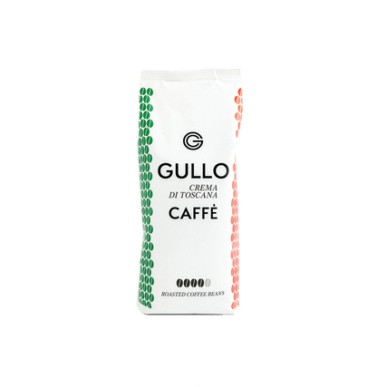 Gullo Kaffee Classico Italiano Crema Di Toscana abgerundet, aromareich, ausgewogen ganze Bohne 1.000 g/Pack.