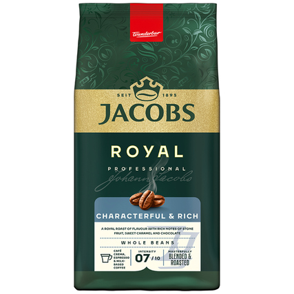 JACOBS Kaffee Royal Karamell, Schokolade ganze Bohne 1.000 g/Pack.