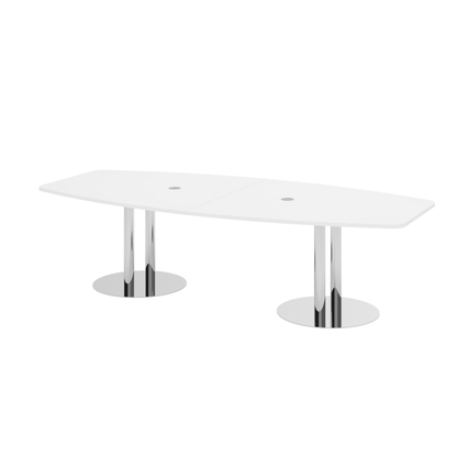 Hammerbacher Konferenztisch KT28C 2.800 x 755 x 1.300 mm (B x H) Spanplatte Farbe der Tischplatte: weiß