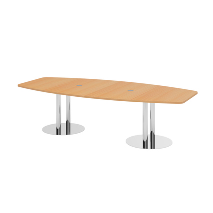 Hammerbacher Konferenztisch KT28C 2.800 x 755 x 1.300 mm (B x H) Spanplatte Farbe der Tischplatte: buche