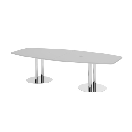 Hammerbacher Konferenztisch KT28C 2.800 x 755 x 1.300 mm (B x H) Spanplatte Farbe der Tischplatte: grau