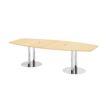 Hammerbacher Konferenztisch KT28C 2.800 x 755 x 1.300 mm (B x H) Spanplatte Farbe der Tischplatte: ahorn