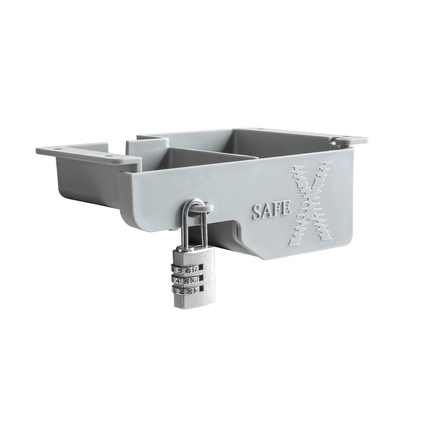 TOPSTAR Zubehör Schreibtisch Safe und Schloss TOPSTAR Kinderschreibtisch Sitness X UP Table 20 10109-SITX2 Polycarbonat/ABS Kunststoff grau