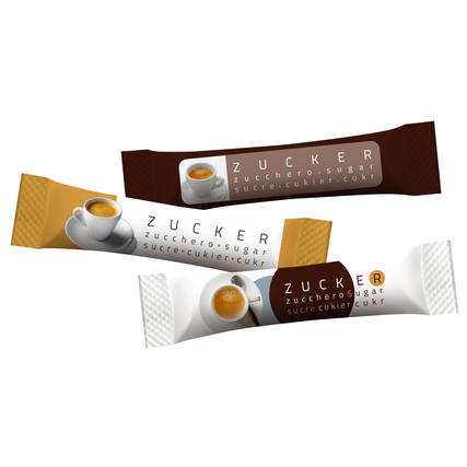 Hellma Zucker Mini Stick 150 x 2,5 g/Pack.