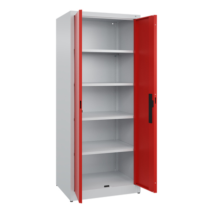 C+P Flügeltürenschrank Acurado 800 x 1.950 x 600 mm (B x H x T) verkehrsrot Produktbild pa_produktabbildung_2 XL