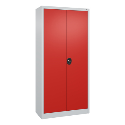 C+P Werkzeugschrank Serie 12 930 x 1.900 x 400 mm (B x H x T) Stahl Farbe der Front: verkehrsrot Farbe des Korpus: lichtgrau