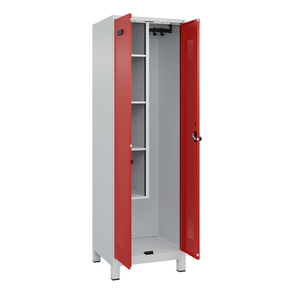C+P Putzmittelschrank Evolo PLUS mit Standfuß verkehrsrot Produktbild pa_produktabbildung_2 XL