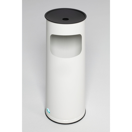 VAR Standascher H 61 K 25 x 61 cm (Ø x H) Stahlblech, verzinkt, pulverbeschichtet weiß