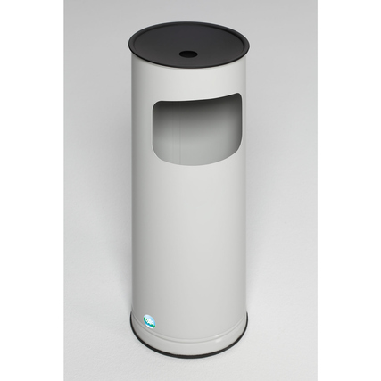 VAR Standascher H 61 K 25 x 61 cm (Ø x H) Stahlblech, verzinkt, pulverbeschichtet lichtgrau