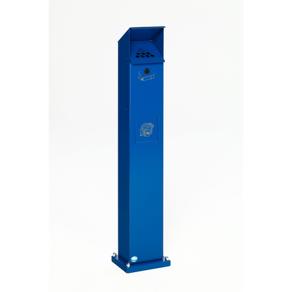 VAR Standascher SG 115 18 x 115 x 15 cm (B x H x T) inkl. 1 Schlüssel, Montagematerial Stahlblech, pulverbeschichtet enzianblau