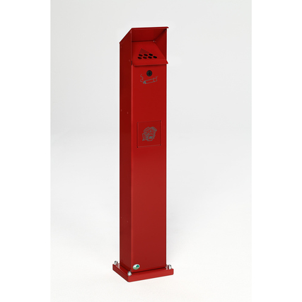 VAR Standascher SG 115 18 x 115 x 15 cm (B x H x T) inkl. 1 Schlüssel, Montagematerial Stahlblech, pulverbeschichtet feuerrot