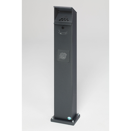 VAR Standascher SG 115 18 x 115 x 15 cm (B x H x T) inkl. 1 Schlüssel, Montagematerial Stahlblech, pulverbeschichtet antik-silber